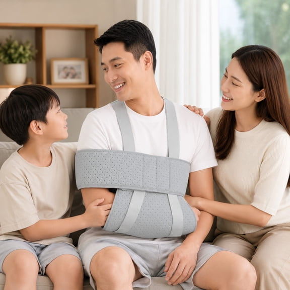 Y&M Breathable Adjustable Shoulder Sling, Gray, One Size