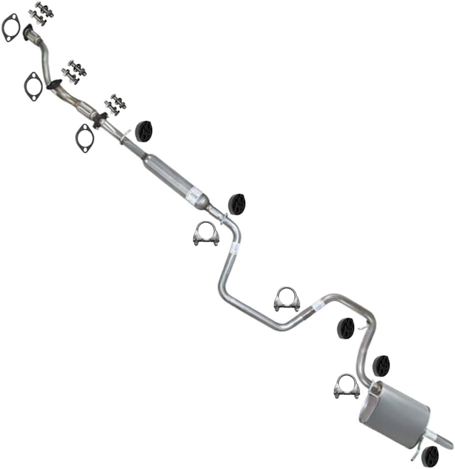 Northeastern Exhaust | Stainless Steel Exhaust Y-Pipe, Resonator, Intermediate Pipe & Rear Muffler Exhaust System Kit Fits 2004 Chevrolet Malibu 3.5L Sedan - Direct Fit
