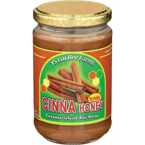 Y.S. Eco Bee Farms Raw Cinna Honey, 13.5 oz (383 g)
