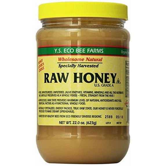 Y.S. Eco Bee Farms Raw Honey - 22 oz, Pack of 2