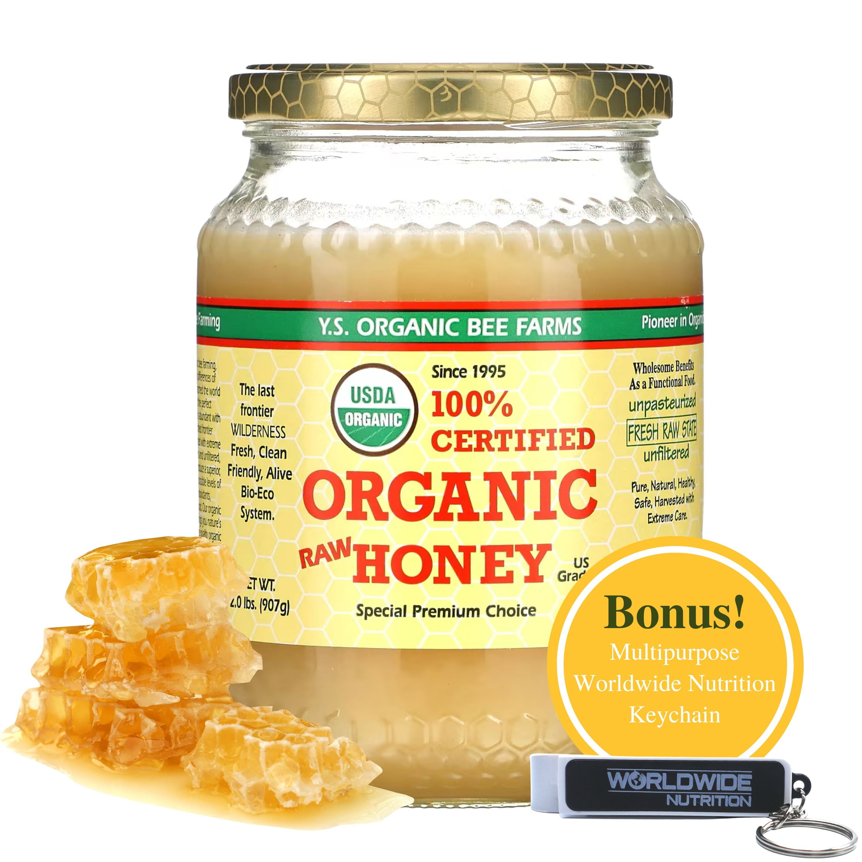 Y.S. Organic Bee Farms, 100 Certified Y.S. Organic Raw Honey
