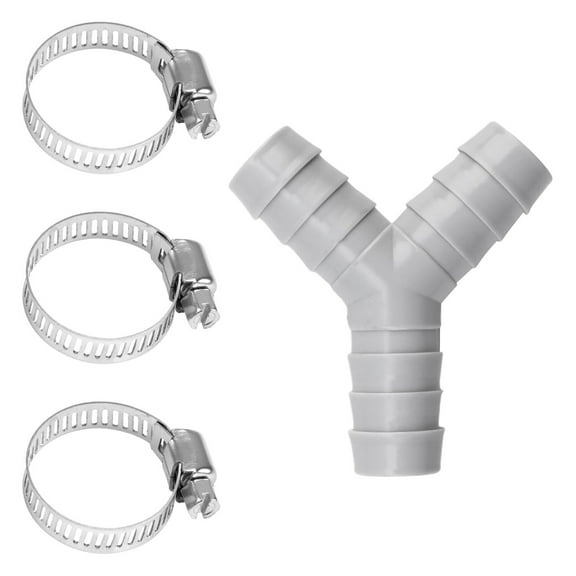 Y Shaped Drain Splitter Washing Machines Various Outlet Adapter Plastic Texture Drain Connector Suitable for Pipes