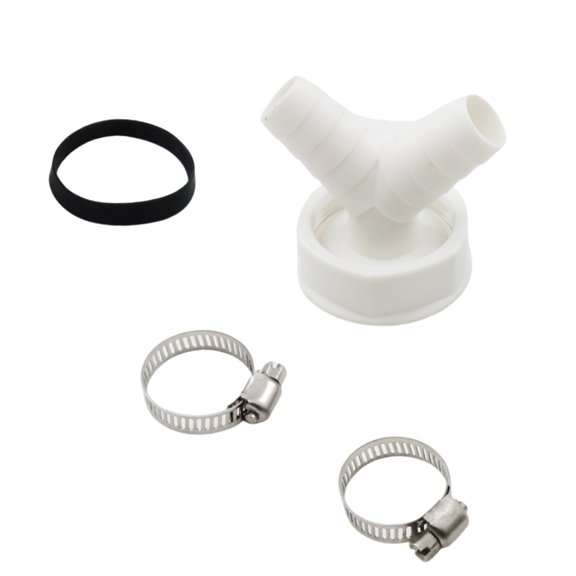 Y Shaped Forked Down Pipe Hose Connector Universals Plastic Drainage Splitter Connector for Washing Machines Dishwashers