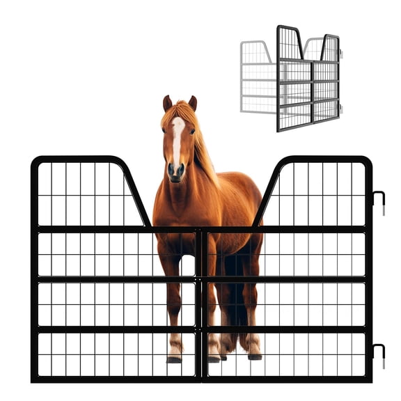 Y-Shaped Stable Railing, Stable Door (48 inches wide 31.9 inches high), stable door with heavy-duty reinforced steel frame, suitable for standard stable door openings