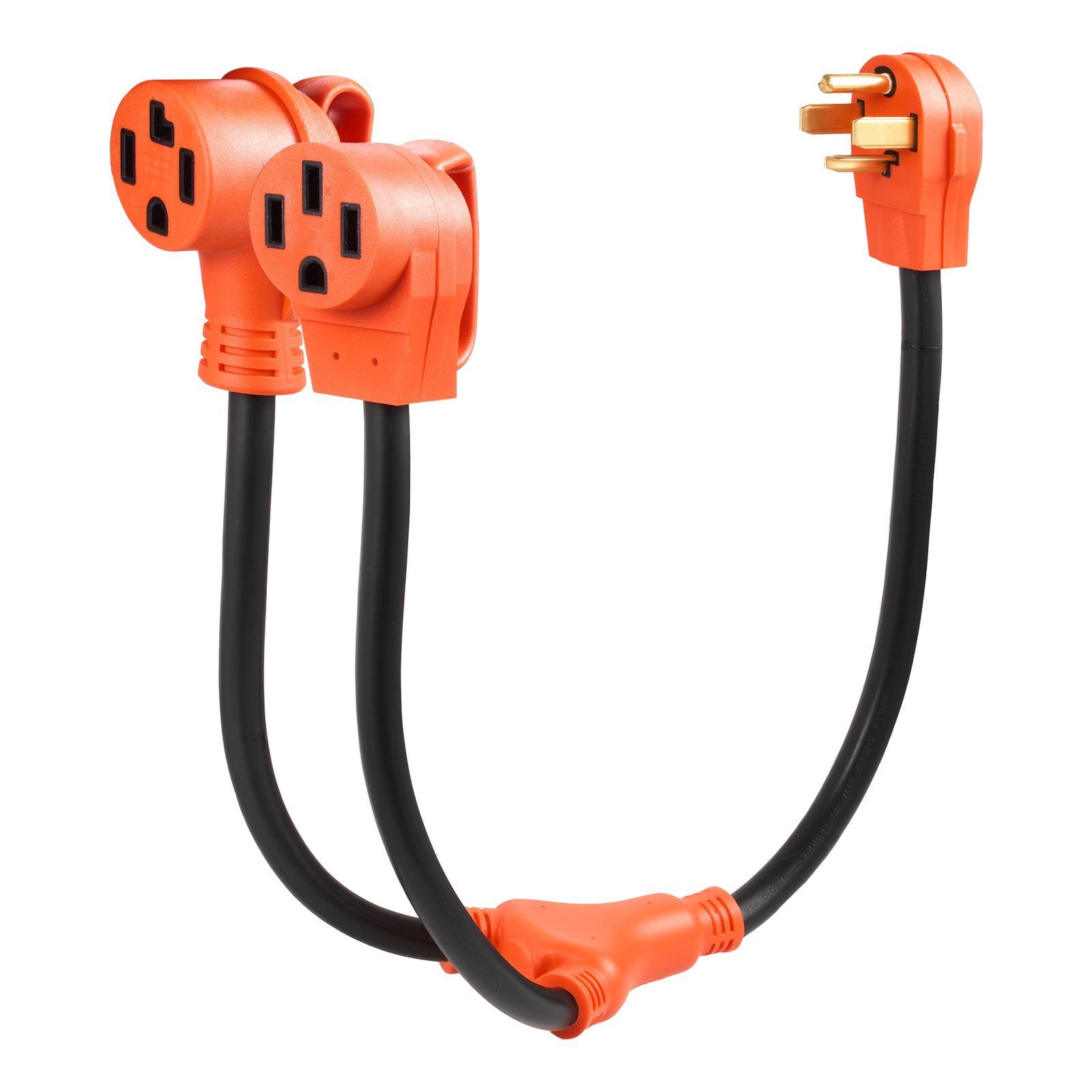 Y Splitter Adapter, 30 Amp 4-Prong 240V Dryer to EV Charger,