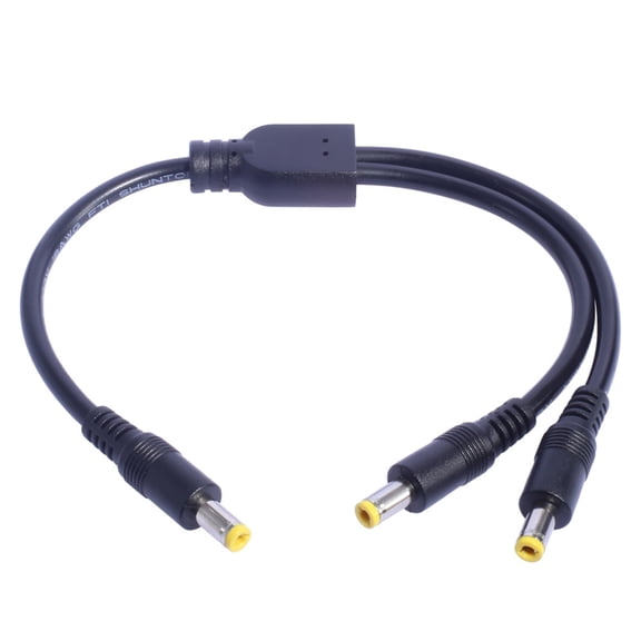 Y Splitter Cable 18AWG Male to Male 5.5x2.5mm 5.5x2.1mm Connector for Router, Printer Power Supply