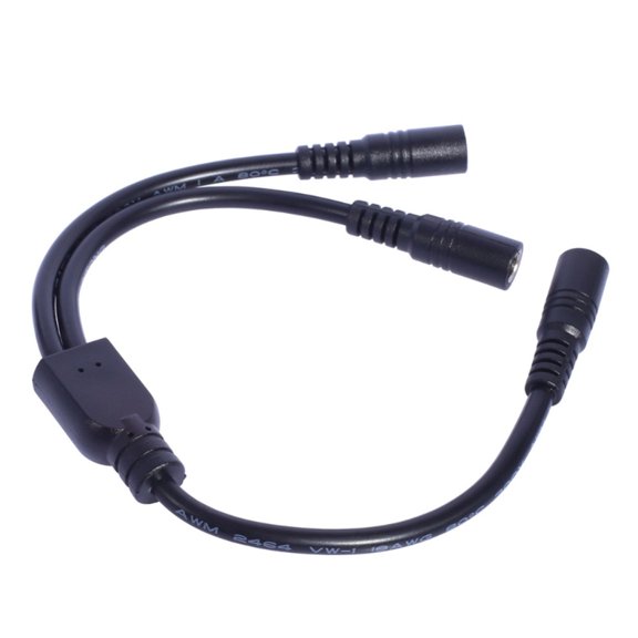 Y Splitter Cable For DC5521 Power Supply To Cameras And LED Light Bar Wire