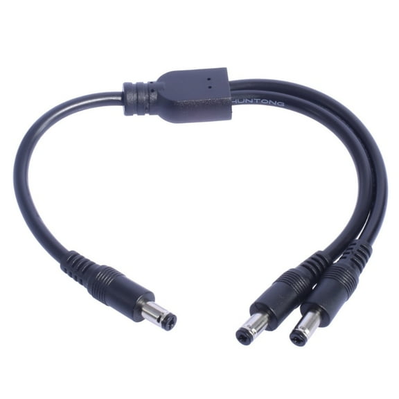 Y Splitter Power Cable 18AWG 5.5x2.5mm 5.5x2.1mm Male to Male Splitter Cable
