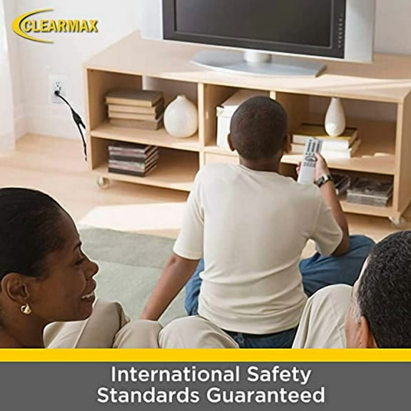 Y Splitter Power Cable Extension Cord 3 Prong, Power Cord Splitter 16 AWG, Cable Strip Outlet Extender Saver UL Approved, 1 Foot, 5 Pack Black