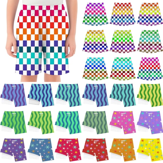 Y-Sunset Boys Swim Trunks with Compression Liner High Visibility Quick Dry Bathing Suit Vintage Swimming Shorts Kids 2-3 Years&Watermelon Red#01