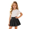 thumbnail image 1 of Y-Sunset Girls High Waisted Tennis Skirt, Pleated Athletic Skort with Built-in Shorts, Breathable Sports Skirt for Kids 6-16, Yoga, Golf & Casual Wear(Black/13-14 Years), 1 of 6