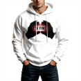 thumbnail image 1 of Y-Sunset Halloween Hoodies for Men Graphic, Long Sleeve Mens Hoodies Pullover, Loose Fit Hoodies for Men Big and Tall with Kangroo Pockets for Casual Fall & Winter, 1 of 5