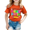 thumbnail image 1 of Y-Sunset Kindergarten Shirts for Girls Watch Out Kindergarten Here I Come Shirt Kids Back to School T Shirt Children School Tee 12-13 Years&Orange, 1 of 4