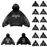 Y-Sunset Retro Punk 3D printing Hooded Sweaters, Gothic Fashion Hoodies for Men and Women y2k Sweatshirts 2000s clothes