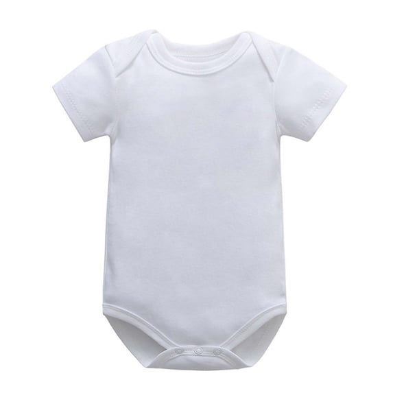 Y-Sunset Toddler Baby Boys Girls Clothes Summer Cotton Solid T Shirts Tops Infant Casual Short Sleeve Tee Pullover,0-3 Months,White