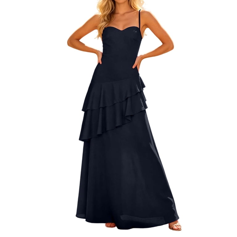 built in bra formal dress Y-sunset Women's Spaghetti Strap Bridesmaid 2026 dark green mini dress