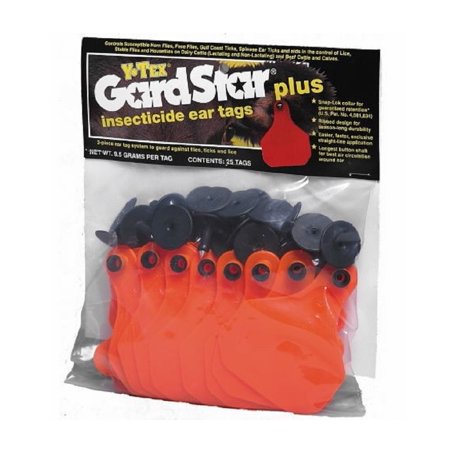 Y-TEX 1503000 Blank GardStar Plus Insecticide Livestock Ear Tags, 25 pcs./Pack