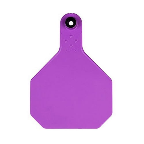 Y-TEX Large Orange Blank Animal Tags - 25 Pack, Polyurethane Pet ID Tags For Dogs, Cats, Livestock