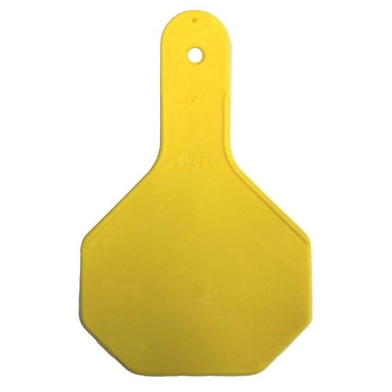Y-Tex 7713000 3 Star Blank Tag - Medium- Yellow