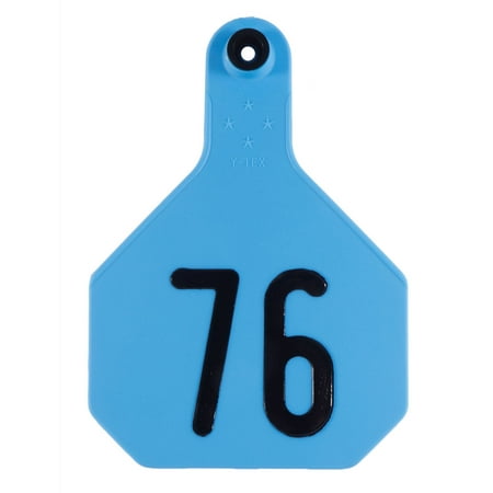 Y-Tex Large, Numbered (25) Color: Blue Number: 76-100