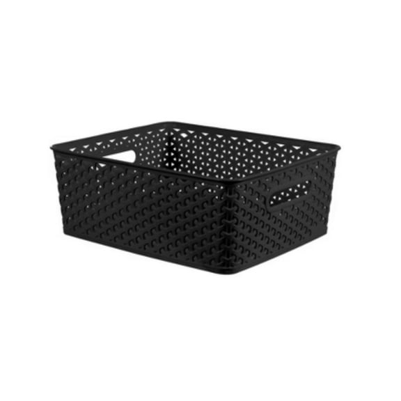Y-Weave Medium Decorative Storage Basket