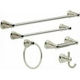 thumbnail image 1 of Y&Y Decor 5 Piece Bathroom Bath Hardware Accessories Set Towel Bar Kit Satin Nickel, 1 of 7