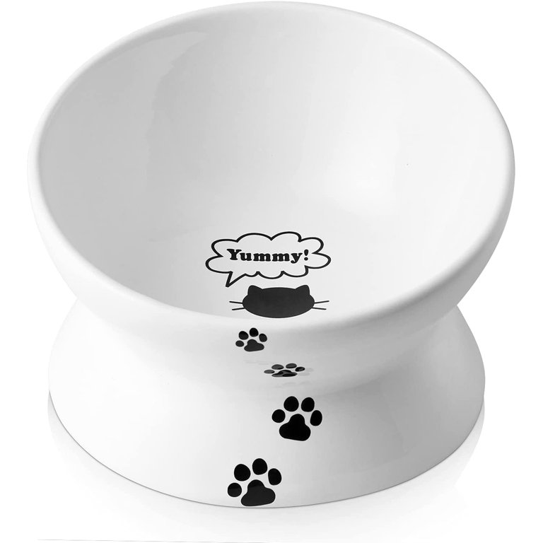 Ceramic Dog Bowls,snon Slip Dog Food And Water Bowls,tilted Pet