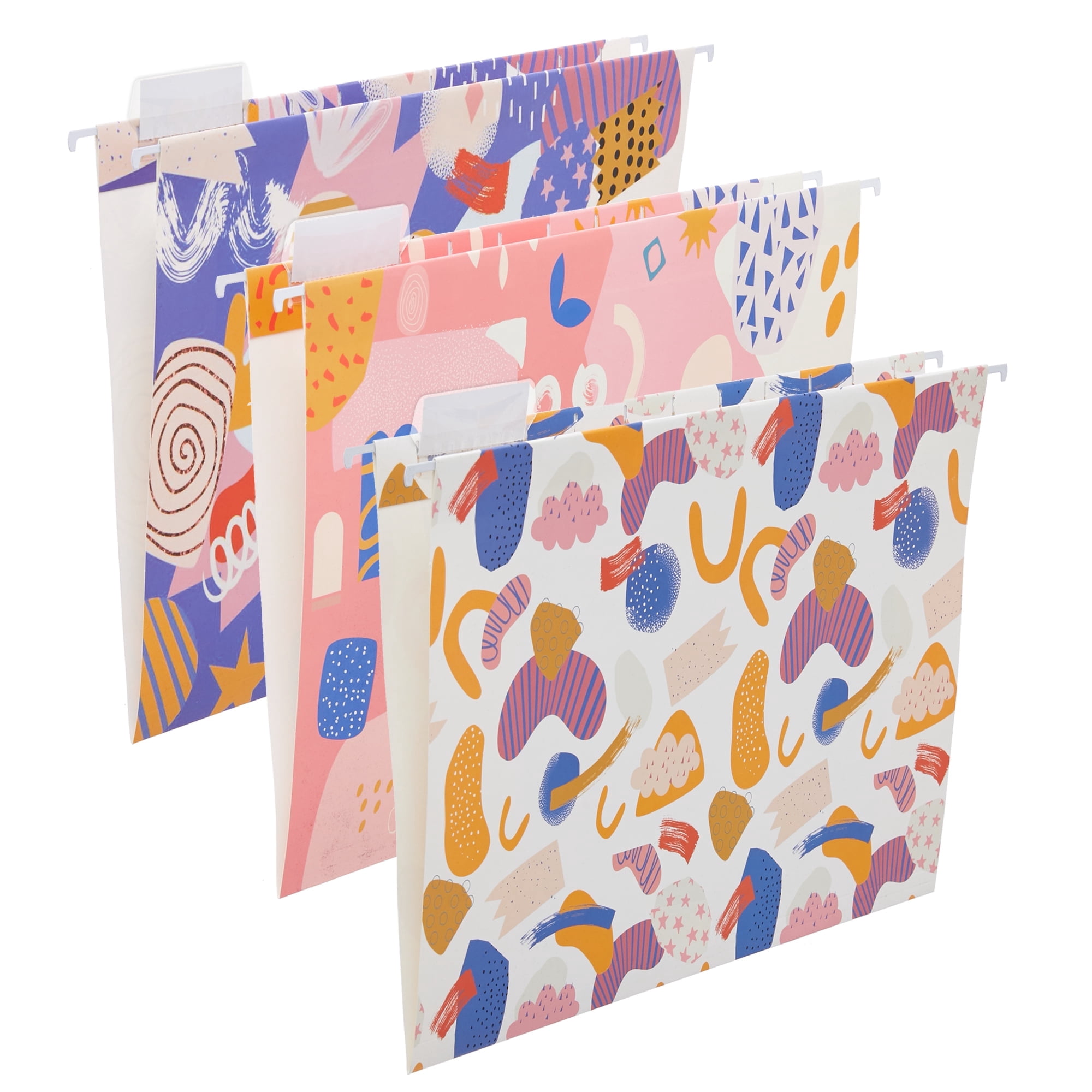 Y YOMA 9 Pack Decorative Hanging File Folders Letter Size Marble Cute ...