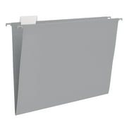 Y YOMA Legal Size - 25 Pack Colored Hanging File Folders Decorative Hanging Folder Cute Pretty File Folder for Filing Cabinet Office Home with 1/5-Cut Adjustable Tabs, Morandi Blue