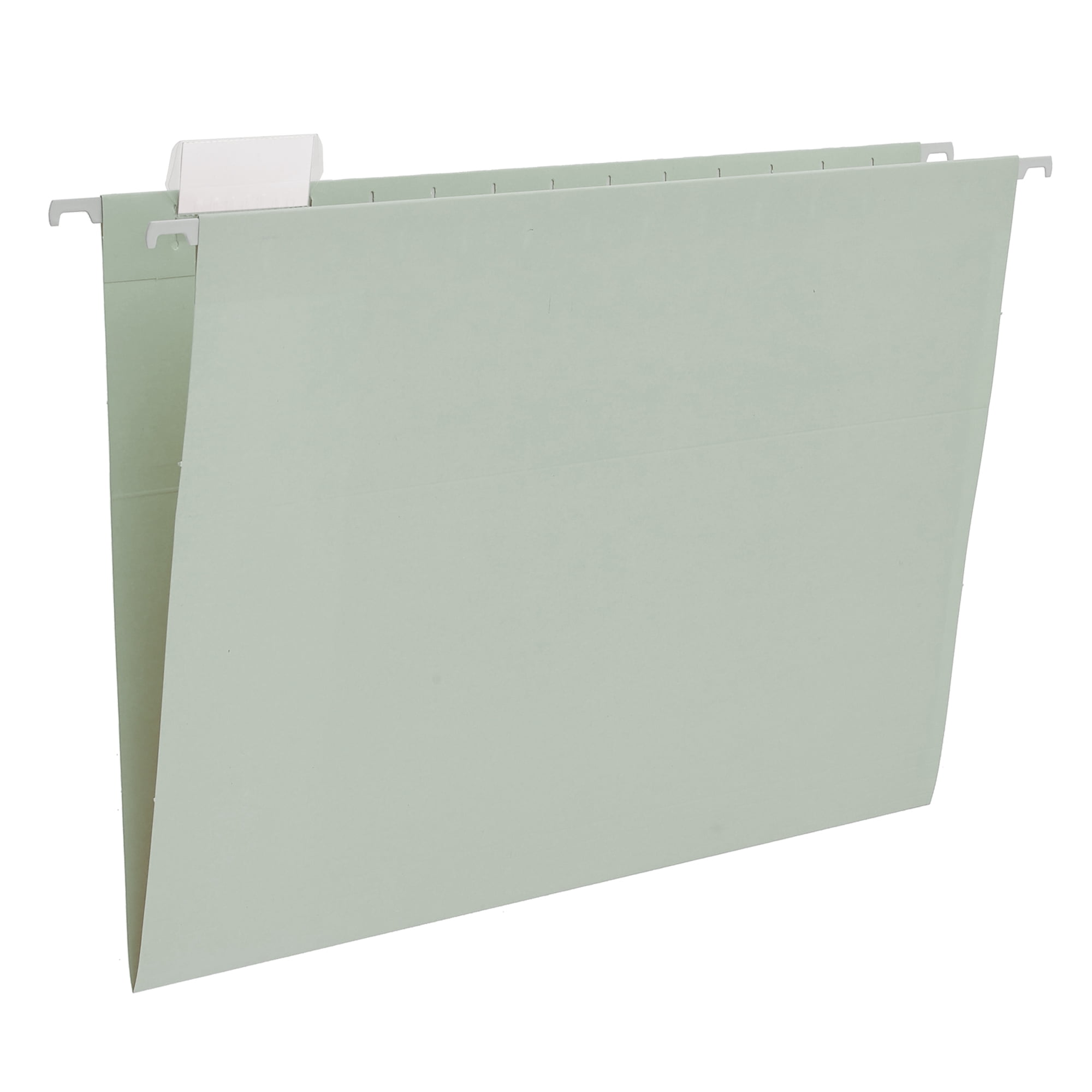 Y YOMA Legal Size - 25 Pack Colored Hanging File Folders Decorative Hanging Folder Cute Pretty File Folder for Filing Cabinet Office Home with 1/5-Cut Adjustable Tabs, Morandi Green