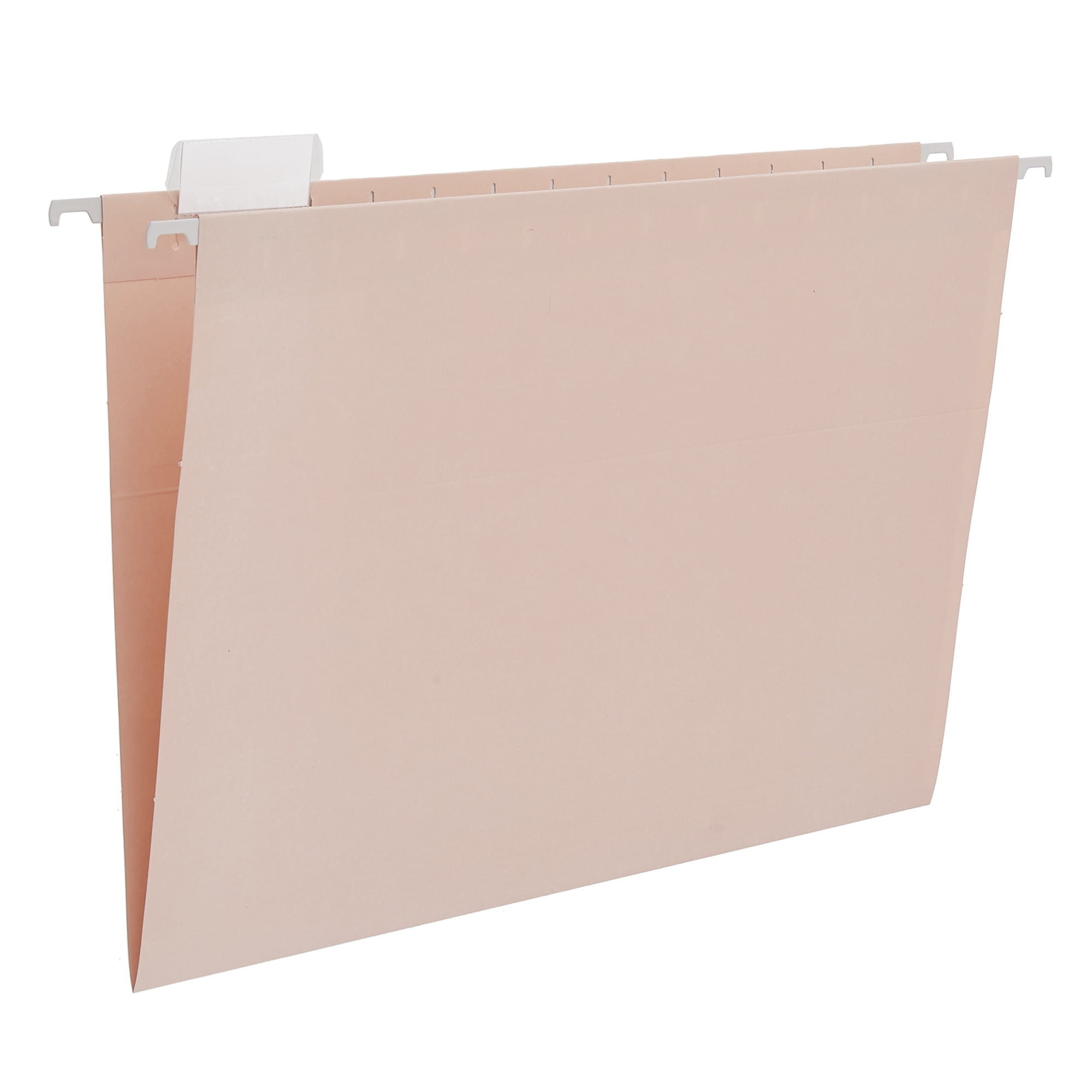 Y YOMA Legal Size - 25 Pack Colored Hanging File Folders Decorative Hanging Folder Cute Pretty File Folder for Filing Cabinet Office Home with 1/5-Cut Adjustable Tabs, Morandi Orange