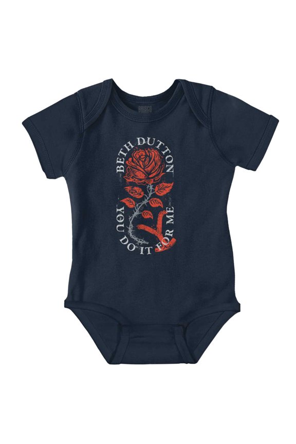 Y Yellowstone Beth Dutton Rose Romper Boys or Girls Infant Baby Brisco Brands NB