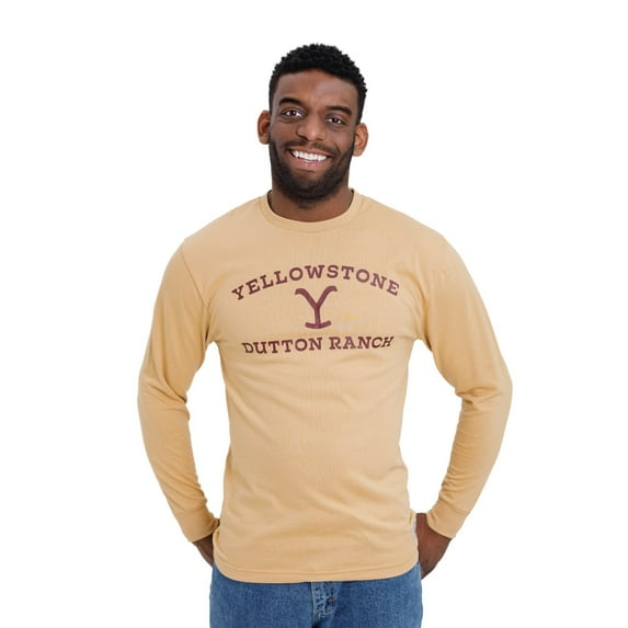 Y Yellowstone Dutton Ranch Logo Vintage Wash Long Sleeve T-Shirt Adult