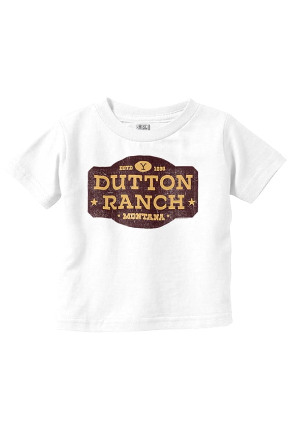 Dutton Ranch Montana Sign Toddler Boy Girl T Shirt Infant Toddler Brisco Brands 24M
