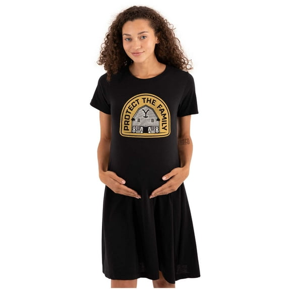 Y Yellowstone Protect the Family Barn Women's Maternity Dress Brisco Brands M