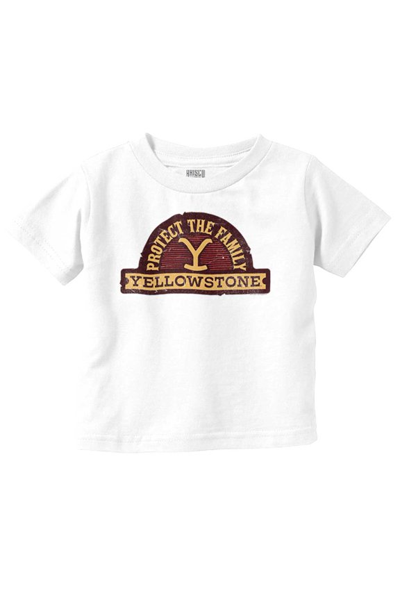 Y Yellowstone Protect the Family Toddler Boy Girl T Shirt Infant Toddler Brisco Brands 12M