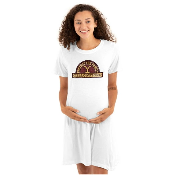 Y Yellowstone Protect the Family Women's Maternity Dress Brisco Brands M