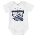 thumbnail image 1 of Y Yellowstone Ranch Train Station Romper Boys or Girls Infant Baby Brisco Brands 18M, 1 of 6
