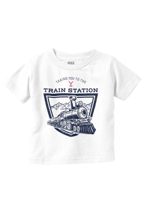 Y Yellowstone Ranch Train Station Toddler Boy Girl T Shirt Infant Toddler Brisco Brands 18M