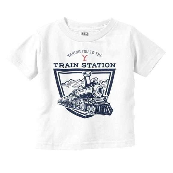 Y Yellowstone Ranch Train Station Toddler Boy Girl T Shirt Infant Toddler Brisco Brands 6M