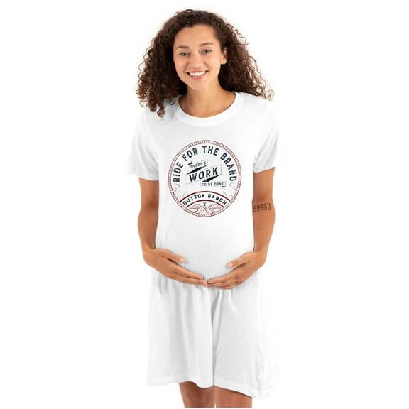 Y Yellowstone Ranch Work To Be Done Women's Maternity Dress Brisco Brands M