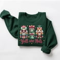 thumbnail image 1 of Y’all Are Nuts Christmas Sweatshirt, Funny Nutcracker Holiday Crewneck, Cute Southern Xmas Sweater, 1 of 5