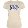 thumbnail image 1 of Y'all Need Jesus Juniors Soft T Shirt Soft Cream 2XL, 1 of 1