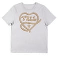 thumbnail image 1 of Y'all Rope Heart Women's White Raglan Short Sleeve Crew Neck Tee-Large, 1 of 3