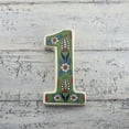 thumbnail image 1 of Yılmazel Large Ceramic Housewarming Sign, Address Plaque House Numbers Sign, Door Personalized Coloured Decorative, Hand Decoratede Gifts, Tulip Design, 12 * 9 cm, 1 of 10