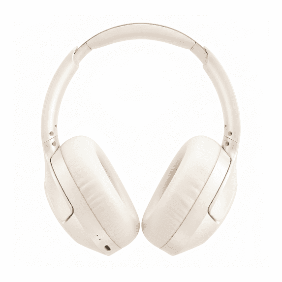 Y08 Over-Ear Headphones Bluetooth 5.4 Active Noise Cancelling Hi-Res Audio 50H Playtime Off-white
