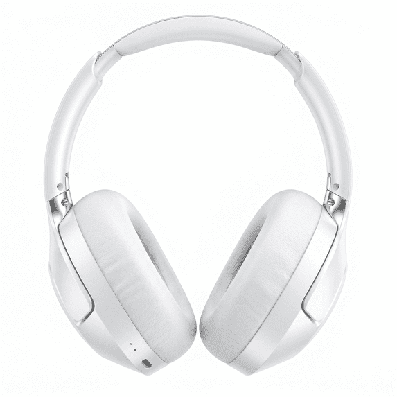 Y08 Over-Ear Headphones Bluetooth 5.4 Active Noise Cancelling Hi-Res Audio 50H Playtime White