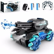 Y1 RC Truck Drift Gesture Car, Rc Crawler Scale Water Bullet Shooting,All Terrain 4WD Battle Stunt Car with 360°Rotating, Lights Music for Birthday Gifts.