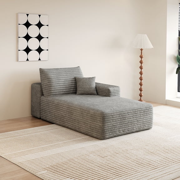 Y119-L-SLEEPER-GREY sofa left sleeper grey