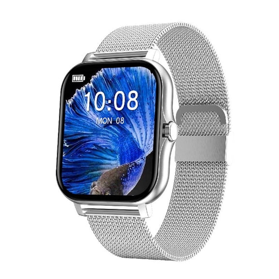 Y13 Smart Watch - Bluetooth Calling & Fitness Tracker with Step Counting, Multifunctional Sports Wristwatch for All-Day Casual Wear, Compatible for iOS & Android Devices,Silver